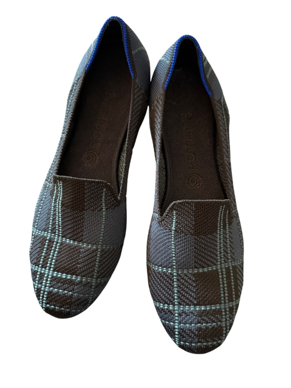 Rothy's "The Loafer" Retired Navy Plaid Colorway , Women's Size 11